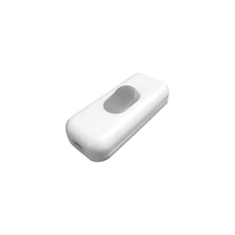 Zenitech Interrupteur unipolaire luminescent blanc en vrac