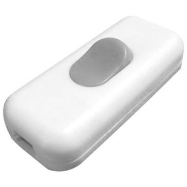 Zenitech Interrupteur unipolaire luminescent blanc en vrac