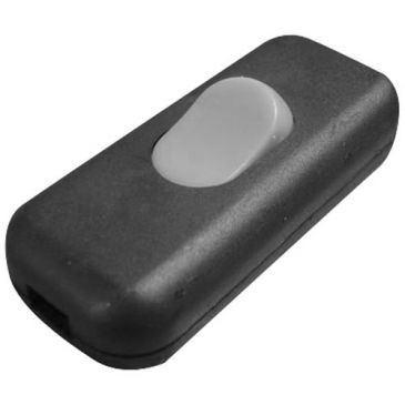 Zenitech Interrupteur unipolaire luminescent noir en vrac