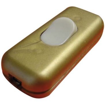 Zenitech Interrupteur unipolaire luminescent or en vrac