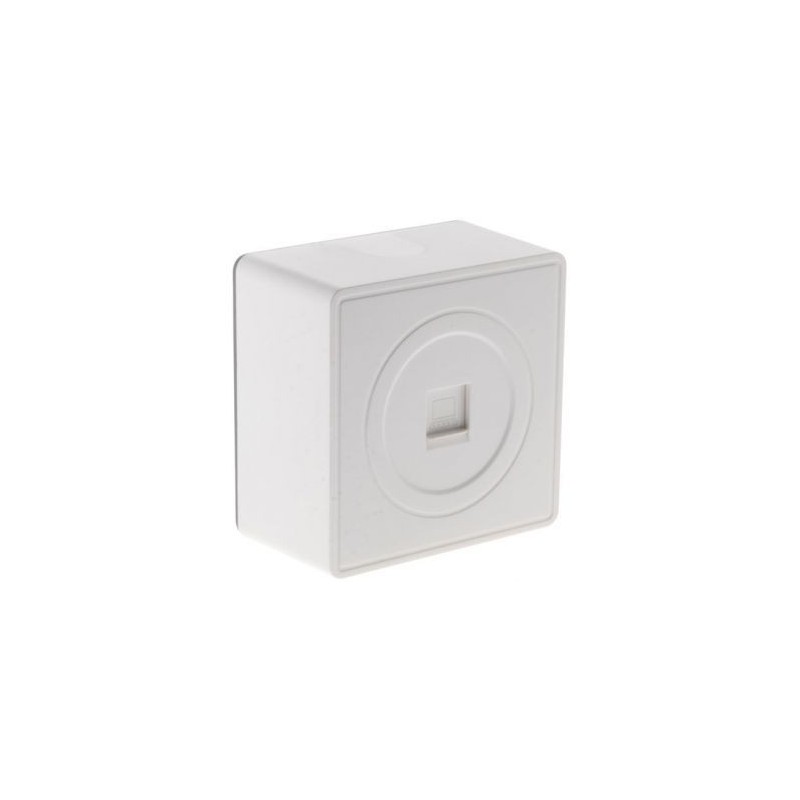 Zenitech Prise RJ45 saillie vulco blanc sous film
