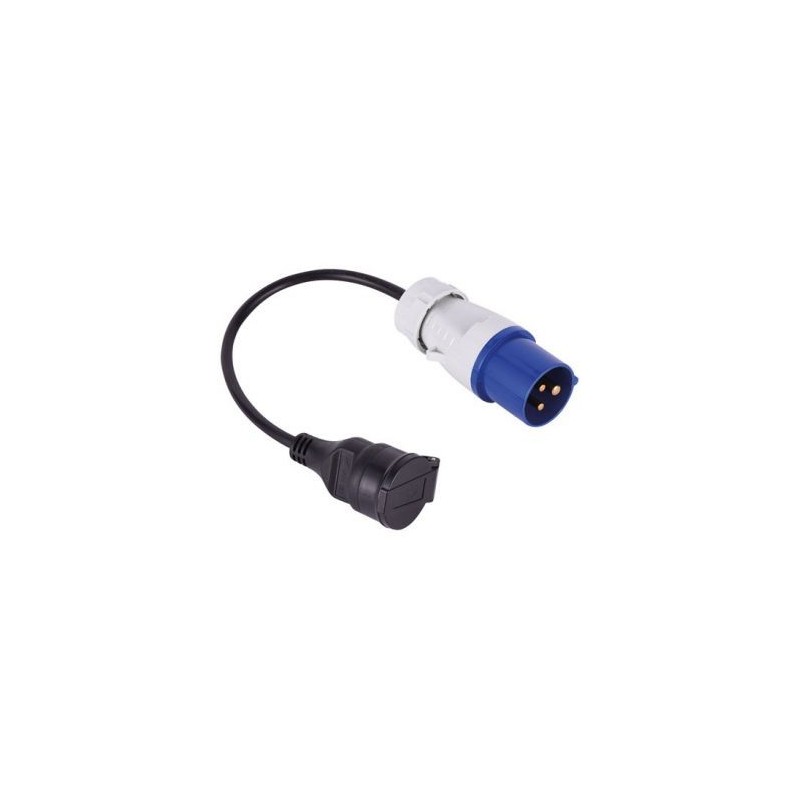 Electraline Rallonge caravane camping mâle 30cm
