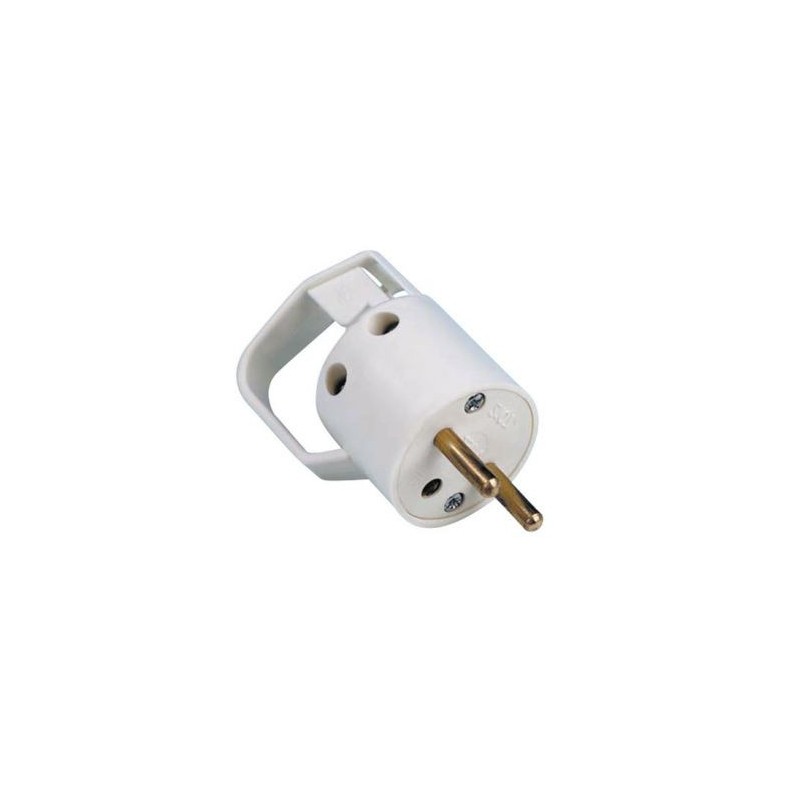 HBF Fiche mâle anneau 16amp blanc vrac