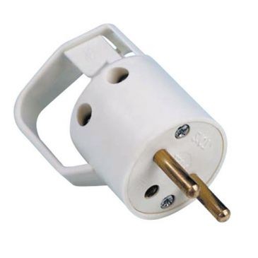 HBF Fiche mâle anneau 16amp blanc vrac