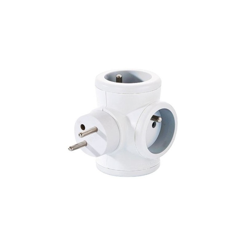 WATT&CO Triplite 3x16a rotative blanc