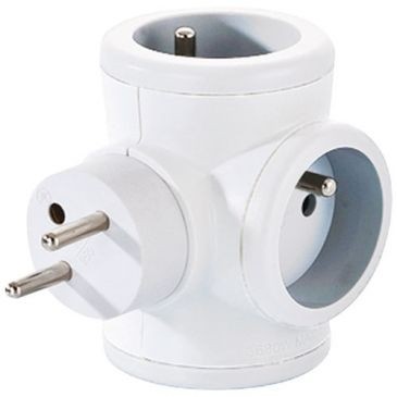 WATT&CO Triplite 3x16a rotative blanc