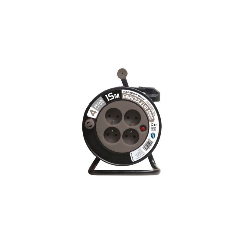 Zenitech Enrouleur 15 mètresr 3G 1mm taupe