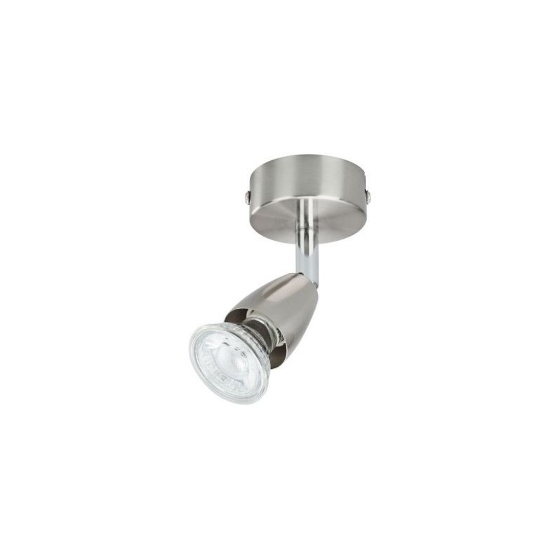 Profile Spot mural led gu10 3w 230 lumens acier brossé