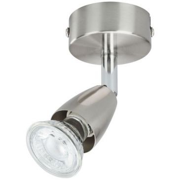 Profile Spot mural led gu10 3w 230 lumens acier brossé