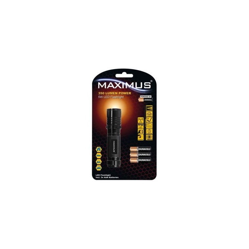Maximus Lampe torche maximus aluminium réglable 350lm 5w ip44