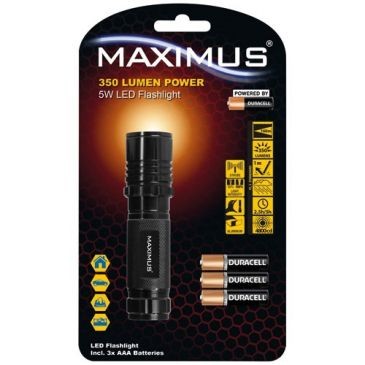 Maximus Lampe torche maximus aluminium réglable 350lm 5w ip44
