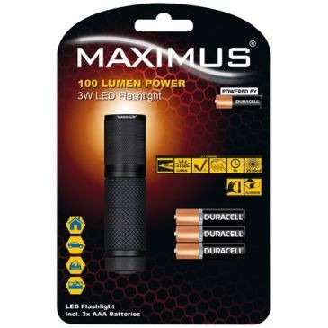 Maximus Lampe torche maximus gomme 3w 100lm