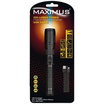 Maximus Lampe torche rechargeable Maximus 520 lumens 5w ip20