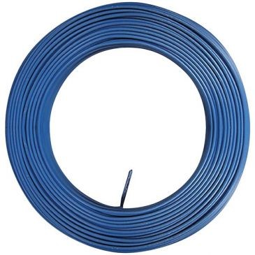 Electraline Cable H07VU 1x2.5 100m bleu