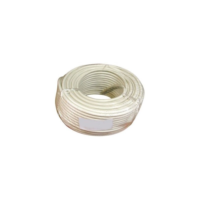 Electraline Câble H05VVF 3x1.5 10m blanc couronne