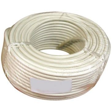 Electraline Câble H05VVF 3x1.5 10m blanc couronne