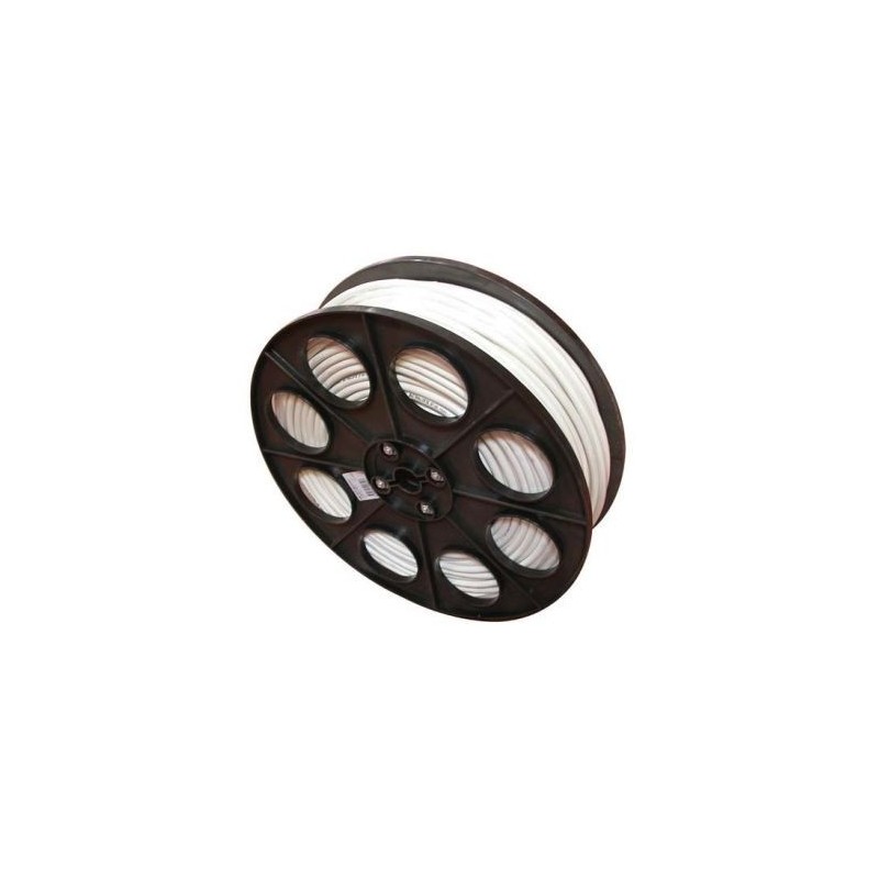 Electraline Câble H05VVF 3x1.5 125m blanc 1/2 touret