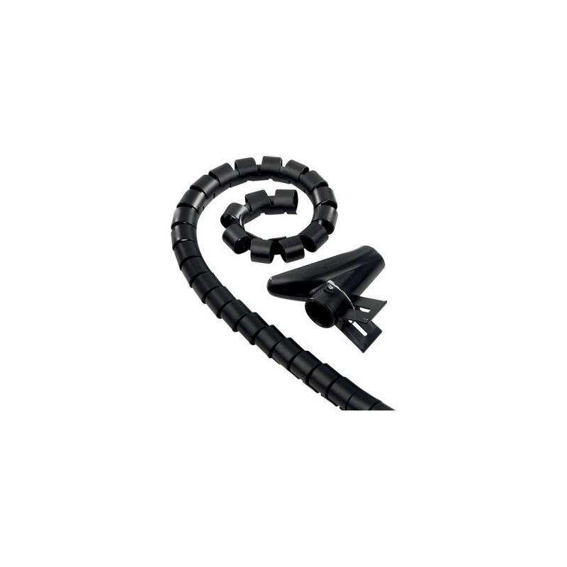 Electraline Gaine cache cable noir 1.8m