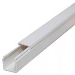 Moulure câble 20x20 blanche 2m