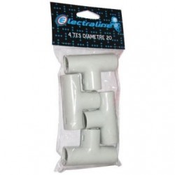 Té iro Ø20 sac 4 pièces