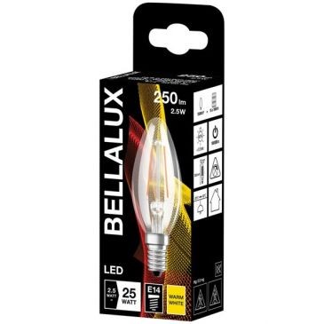 LEDVANCE Bellalux led clair flamme e14 2.5w chaud 250lm