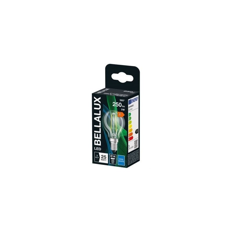 LEDVANCE Bellalux led clair sphère e14 3W froid 250lm
