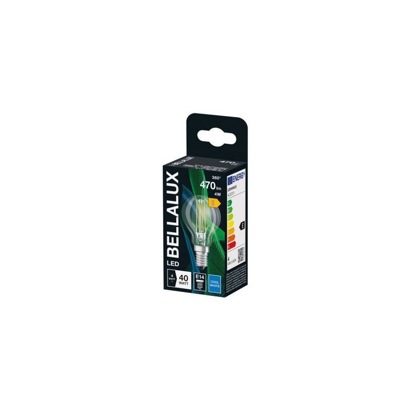 LEDVANCE Bellalux led clair sphère e14 4W froid 470lm