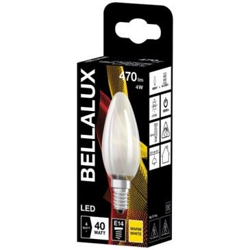 LEDVANCE Bellalux led flamme verre depoli 4w40 e14 chaud 470lm