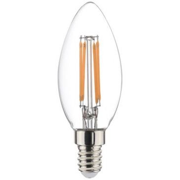 SYLVANIA Led flamme filament e14 4.5w 420lm 2700k boite x 4