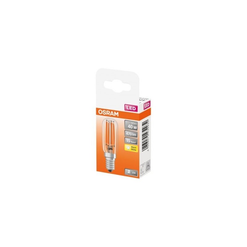 OSRAM Led mini tube t26 clair fil. 4w e14 470lm 2700K chd bte 1