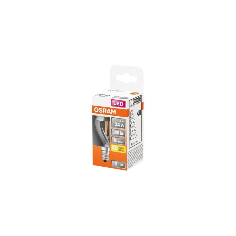 OSRAM Led sphér. clair fil. argentée 4w e14 350lm 2700K chd bte 1