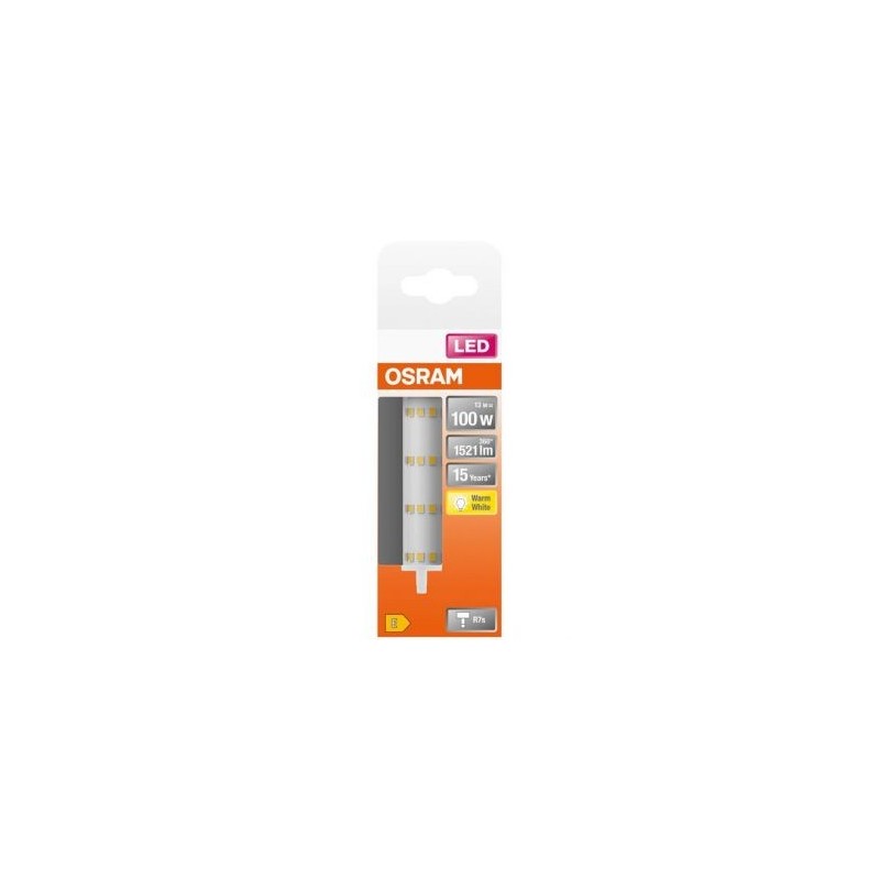 OSRAM Led crayon 118mm 15w r7s 1521lm 2700K chaud boite de 1