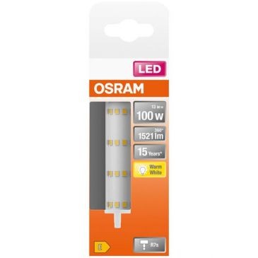 OSRAM Led crayon 118mm 15w r7s 1521lm 2700K chaud boite de 1