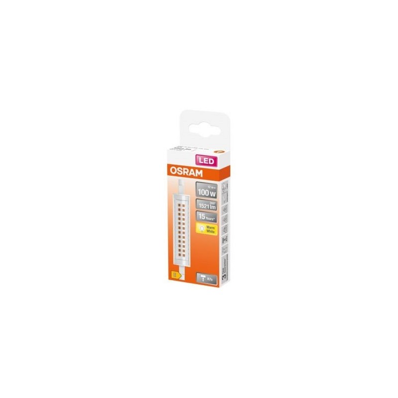 OSRAM LED crayon slim R7S 78mm 11W 1521lm 2700K blanc chaud boite