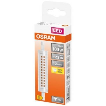 OSRAM LED crayon slim R7S 78mm 11W 1521lm 2700K blanc chaud boite
