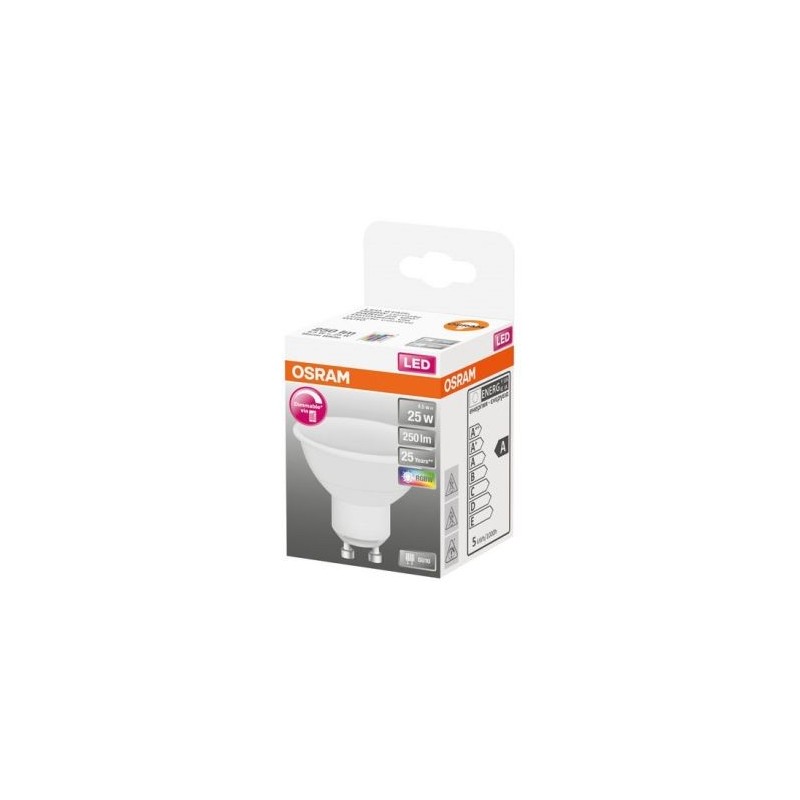 OSRAM Spot LED RGBW variable+télécommande 4.5W GU10 chaud bte 1