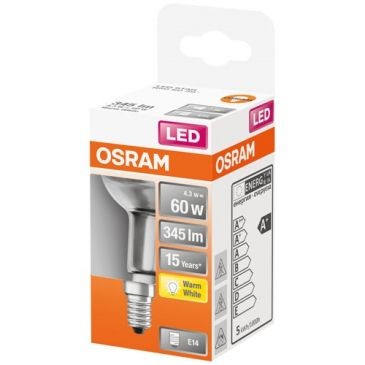 OSRAM Spot r50 led verre clair 4.3w e14 345lm 2700K chaud bte 1
