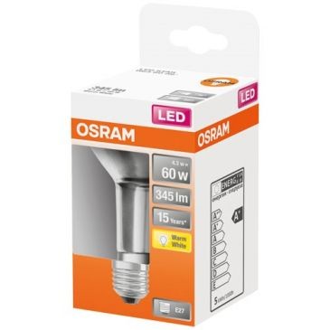 OSRAM Spot r63 led verre clair 4.3w e27 345lm 2700K chaud bte 1