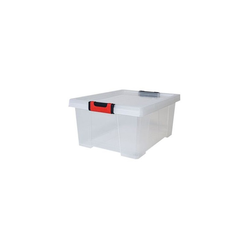 Eda Boite de rangement avec couvercle Clipstock 30l naturel