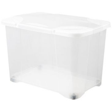 Eda Coffre Clip box 60l naturel avec roulettes