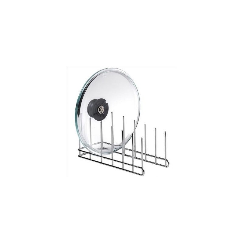 TELLIER Egouttoir range couvercles inox chromé 30x20x14.2cm