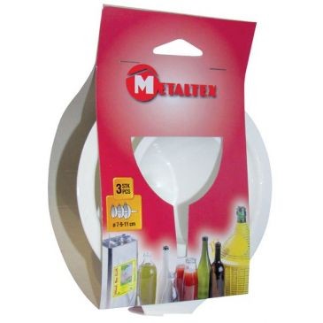 Metaltex Lot de 3 entonnoirs