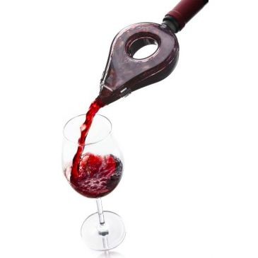 Vacuvin Aérateur à vin noir translucide