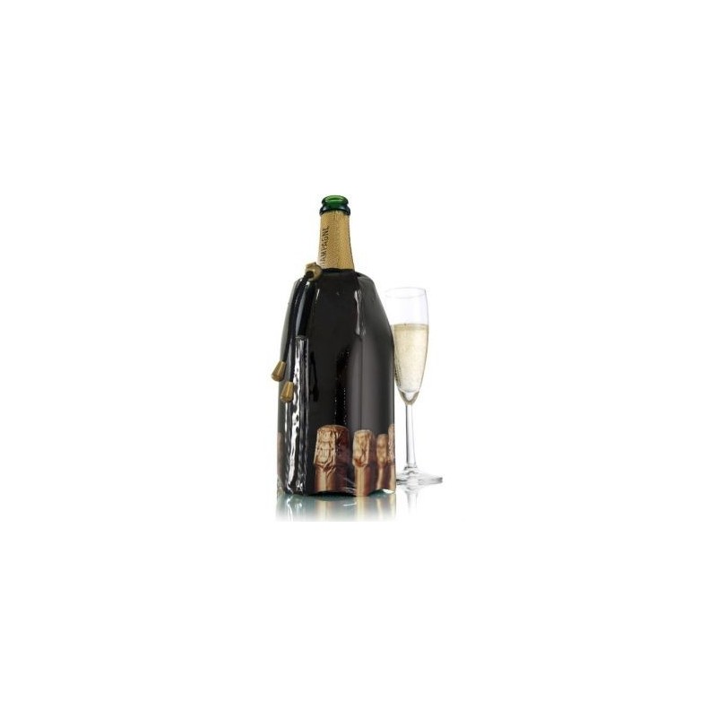 Vacuvin Refroidisseur/Rafraîchisseur à Champagne Motif Bouchons de Champagne