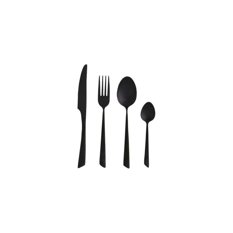 DUBOST COLAS PRADEL Ménagère 16 pièces Delta Black Finish