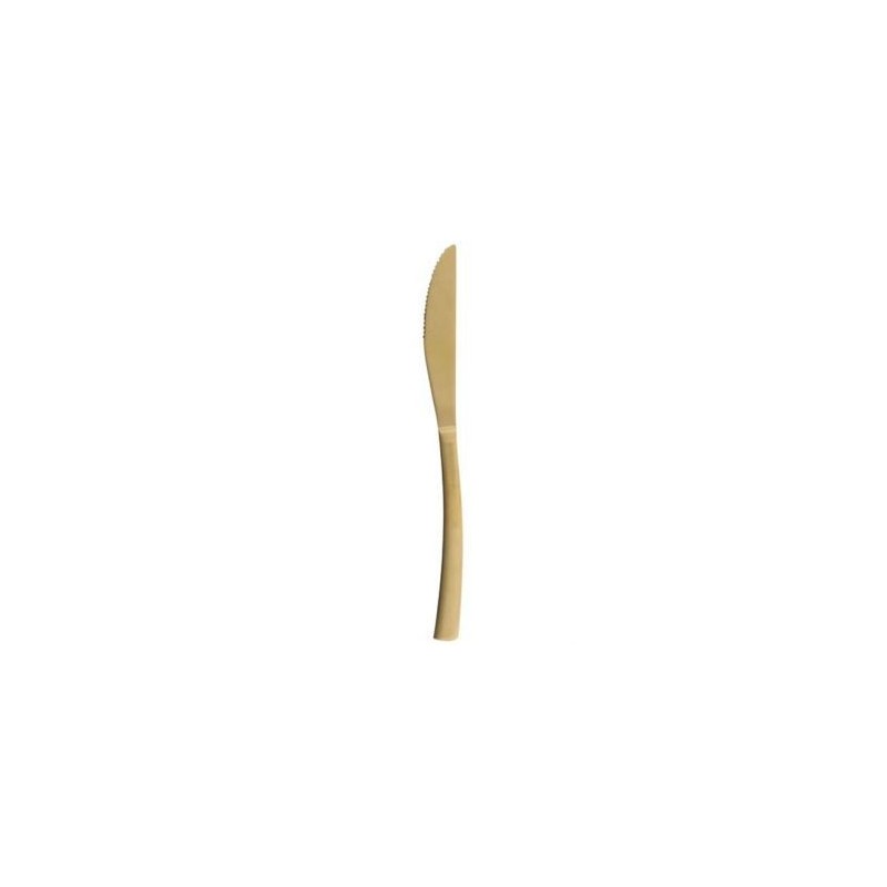 DUBOST COLAS PRADEL Couteau de table Jet doré