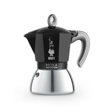 BIALETTI Cafetière induction Moka noire 6 tasses nouvelle version