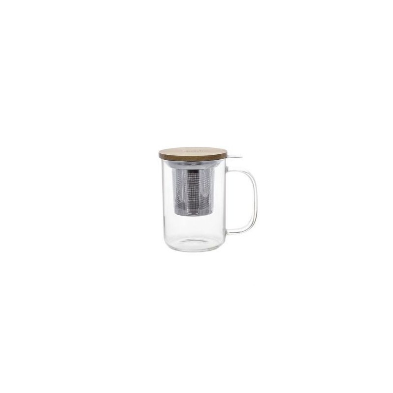 SELEF Mug infuseur verre simple paroi 450ml
