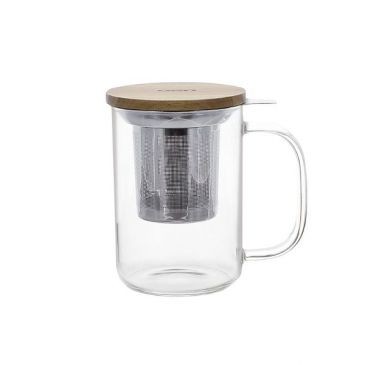 SELEF Mug infuseur verre simple paroi 450ml