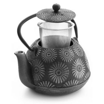IBILI Théière 1.2l fonte interieur emaille Bali